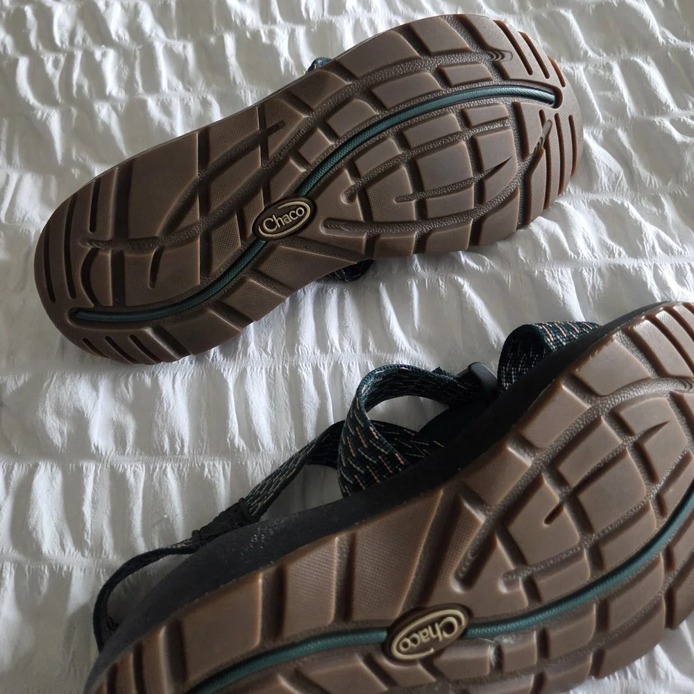 Chaco Teal and Black Sandals - Picture 3 of 3
